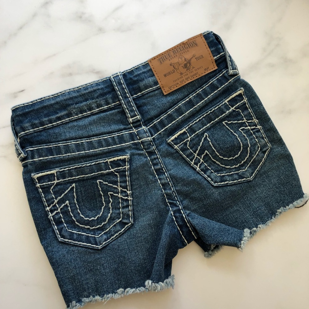 True Religion Jean shorts Girls size 6